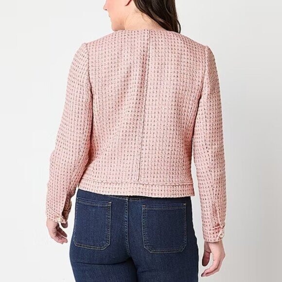 NEW! Liz Claiborne "Charleston Pink" Classic-Fit Blazer Size 16 - Picture 3 of 9